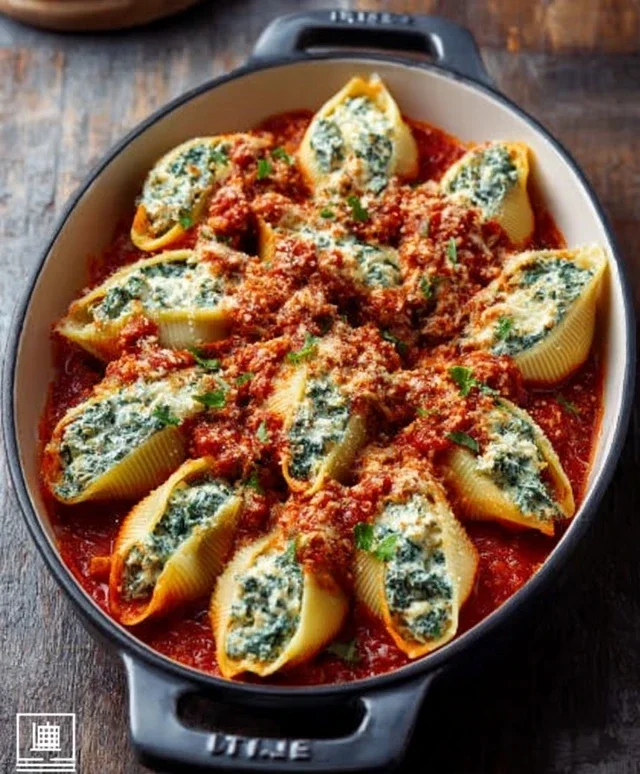 Spinach and Ricotta Stuffed Shells Recipe