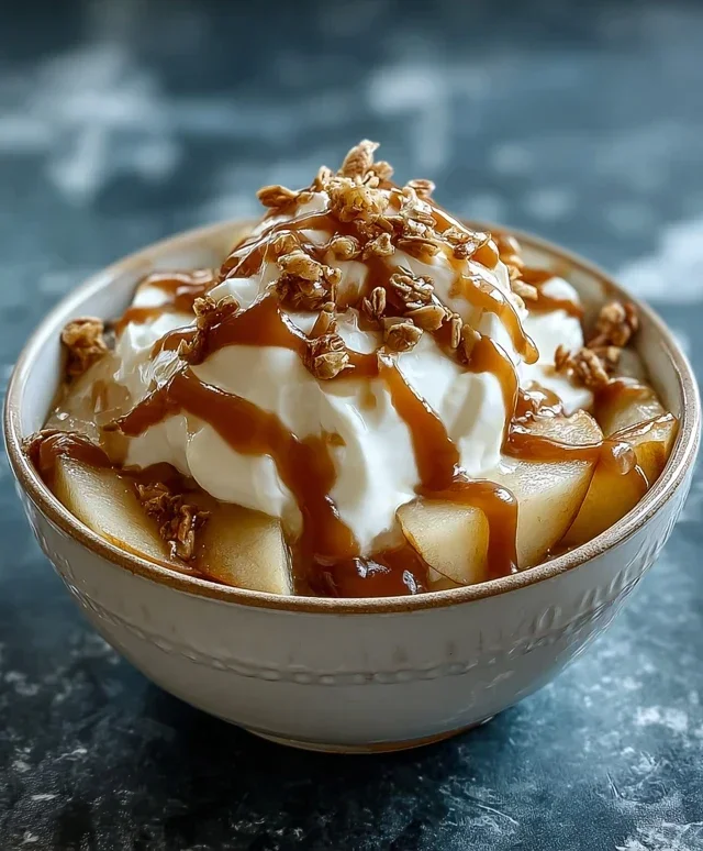 Caramel Apple Pie Yogurt Bowl