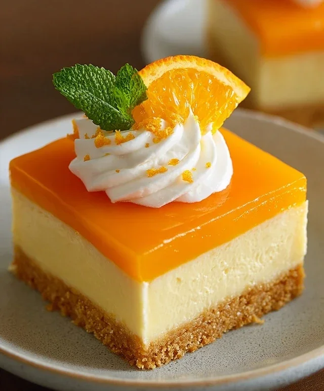 Orange Creamsicle Cheesecake Bars