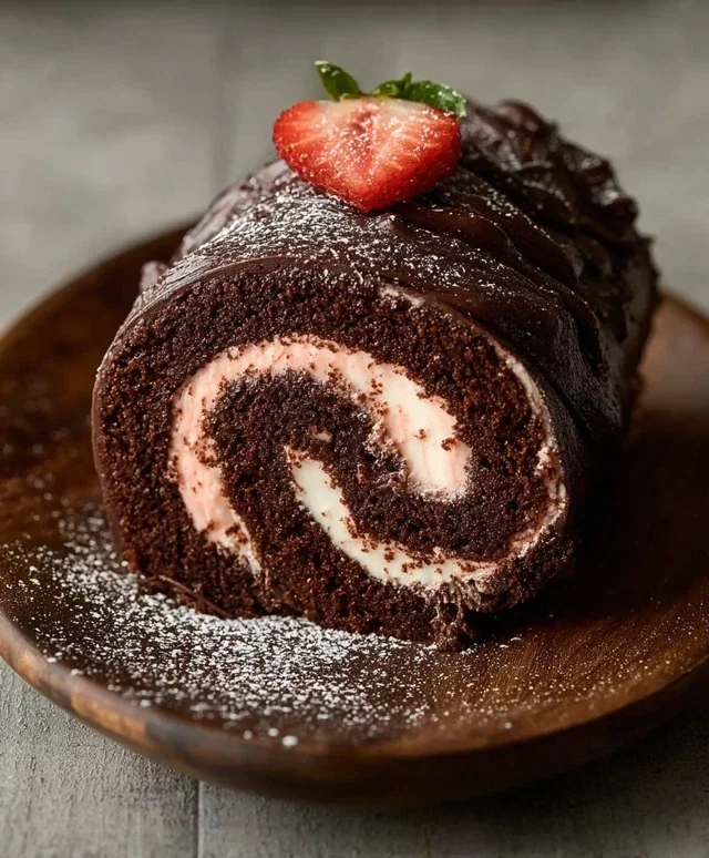 Easy Chocolate Swiss Roll