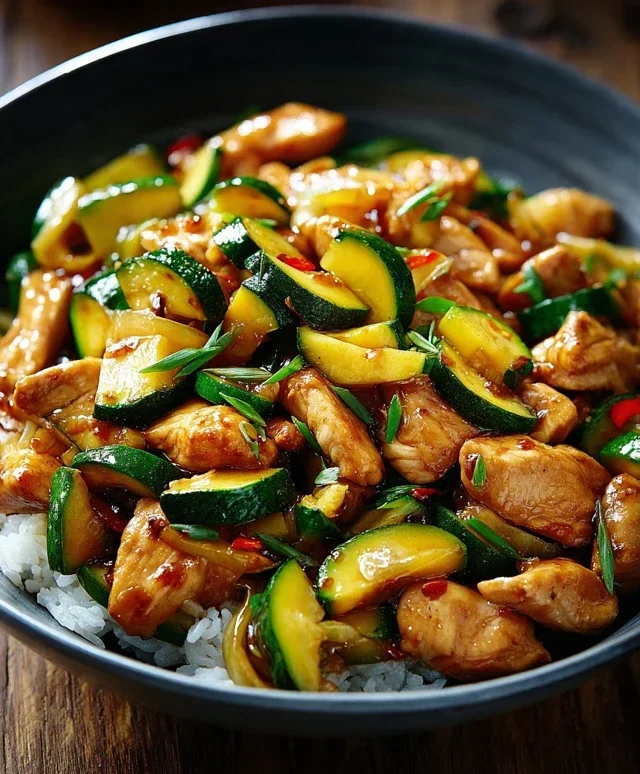 Chicken Zucchini Stir Fry