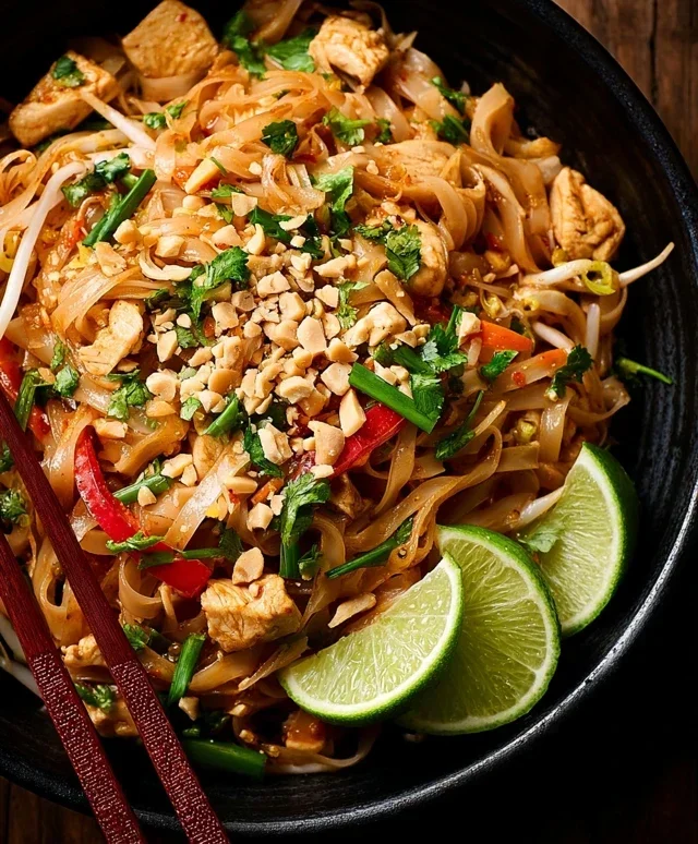 Chicken Pad Thai Dish