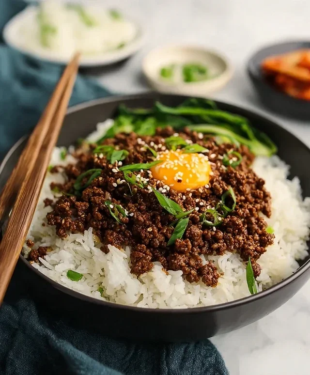 Korean Ground Beef Bowl (25-Minutes)