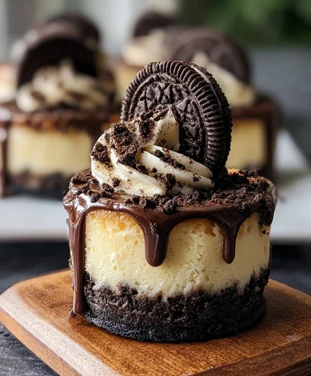 Oreo Overload Stuffed Mini Cheesecake