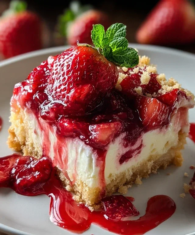 Strawberry Cheesecake Dump Cake