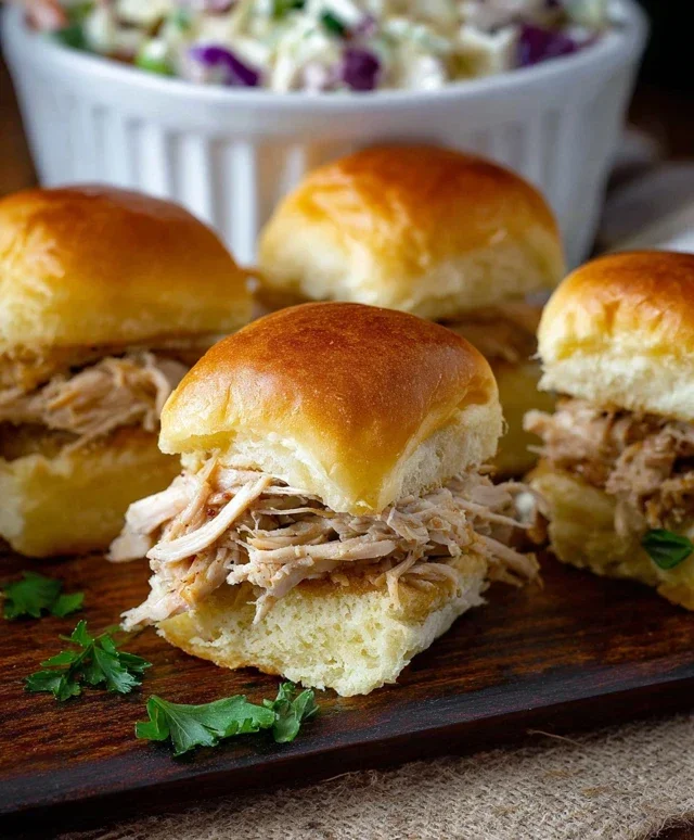 Crock Pot Mississippi Chicken Sliders