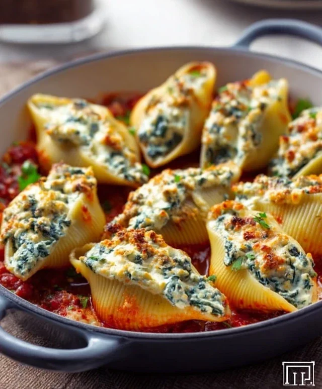 Spinach and Ricotta Stuffed Shells Recipe