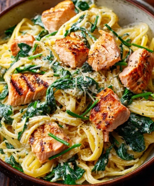 Salmon Spinach Pasta Dish: A Delicious and Nutritious Recipe to Try Today