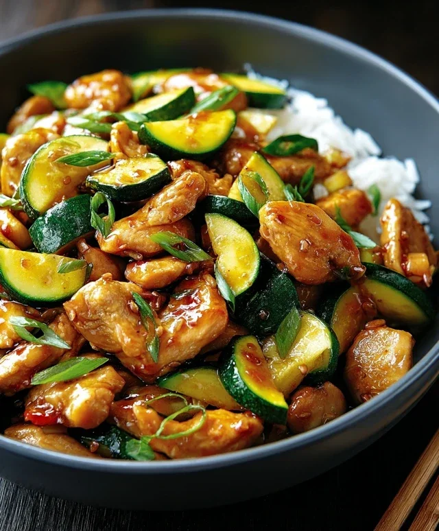 Chicken Zucchini Stir Fry
