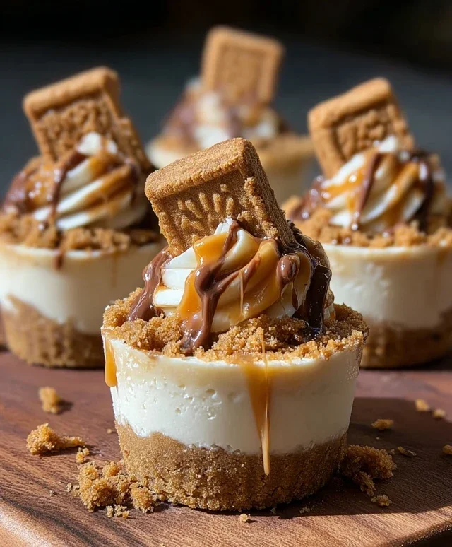 Mini Cookie Butter Cheesecake Cups