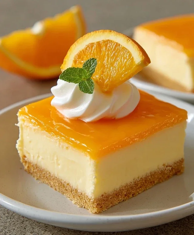 Orange Creamsicle Cheesecake Bars