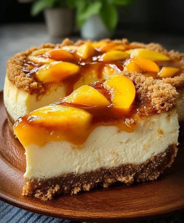 Peach Cobbler Cheesecake