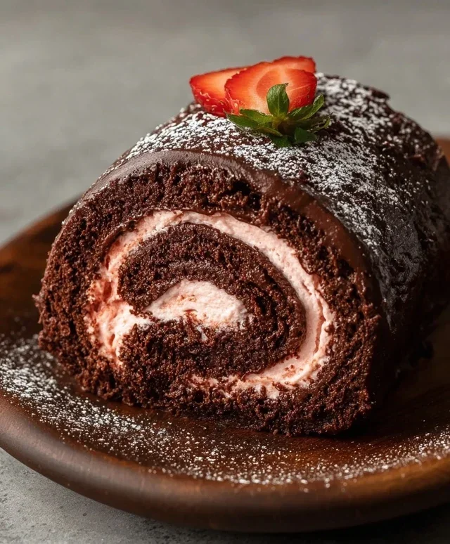 Easy Chocolate Swiss Roll