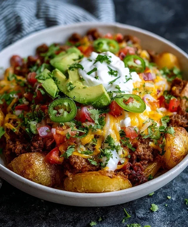Loaded Potato Taco Bowl