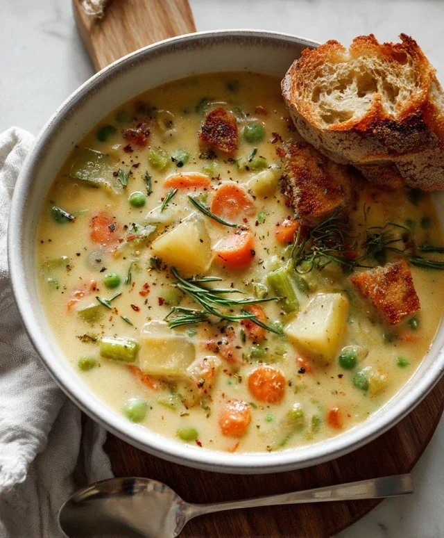 One-Pot Creamy Vegetable Soup