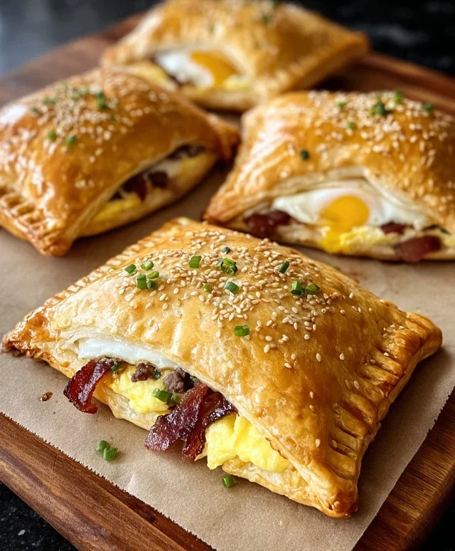 Breakfast Pockets Beef Beef Bacon Egg