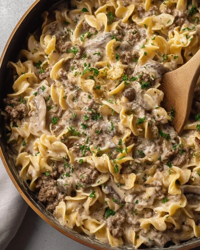 30-Minute Ground Beef Stroganoff