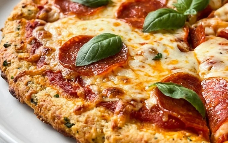 Chicken Crust Pizza (Low Carb + High Protein