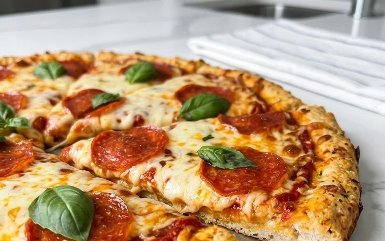 Chicken Crust Pizza (Low Carb + High Protein