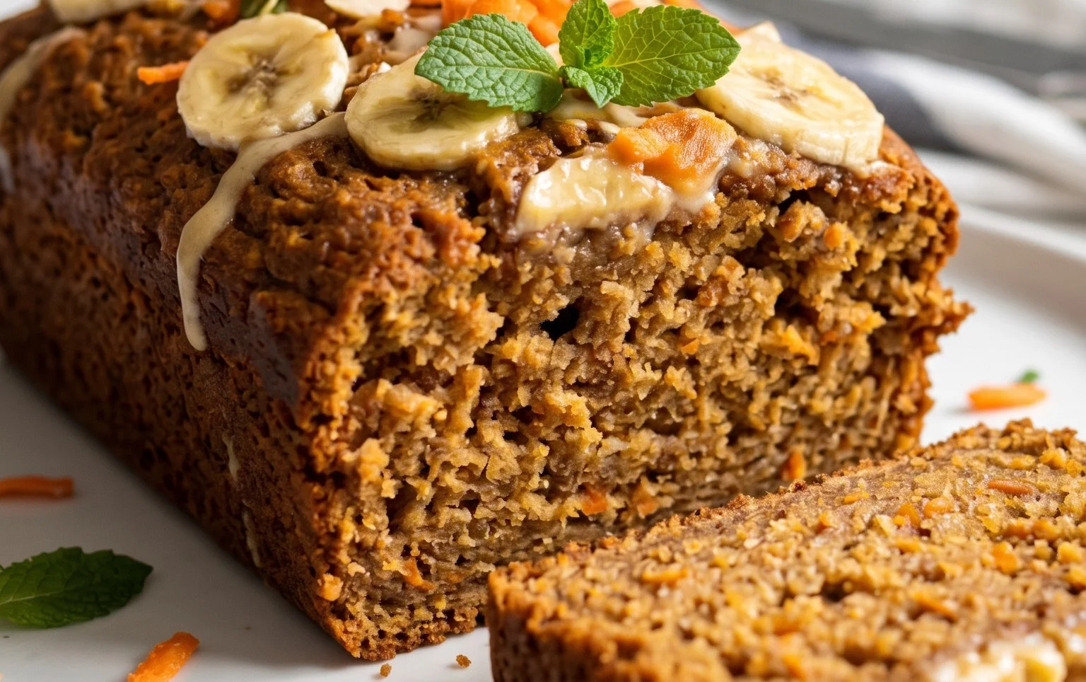 Dairy Free Carrot Cake Banana Bread