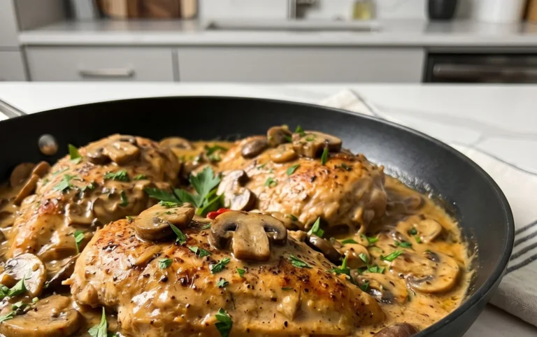 Creamy Mushroom Chicken Recipe