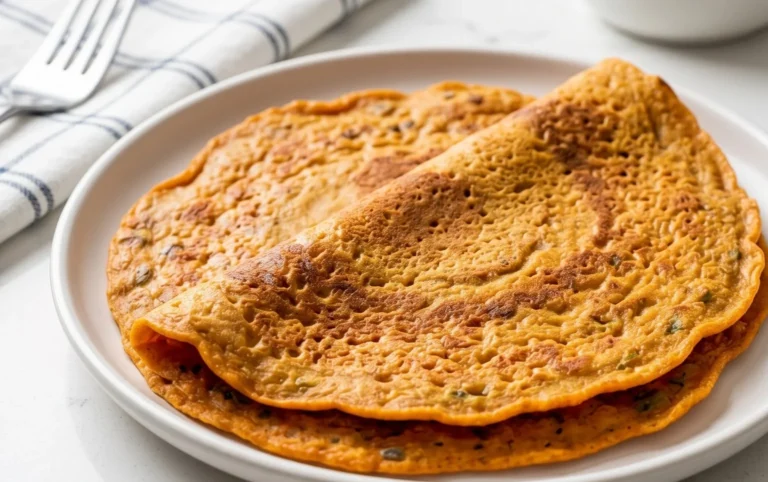 Masoor Dal Chilla | Savory Red Lentil Pancakes