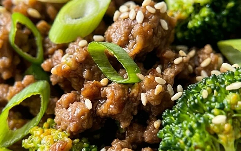Ground Beef and Broccoli