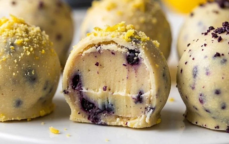 LEMON BLUEBERRY TRUFFLES