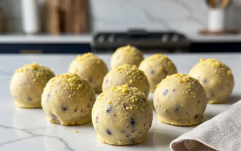 LEMON BLUEBERRY TRUFFLES