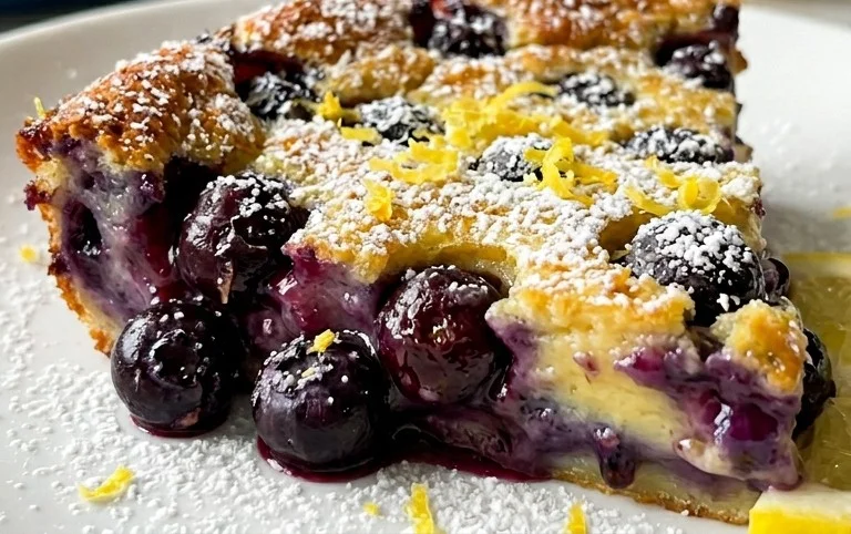 Lemon Blueberry Clafoutis