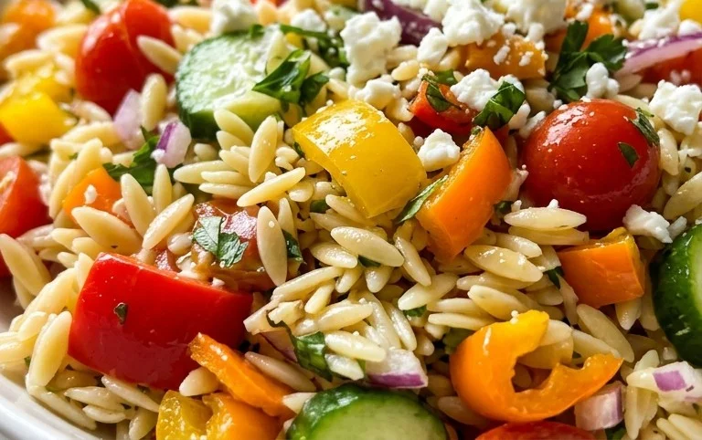 Rainbow Orzo Salad