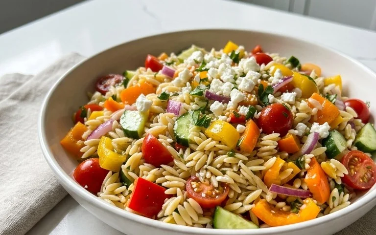 Rainbow Orzo Salad