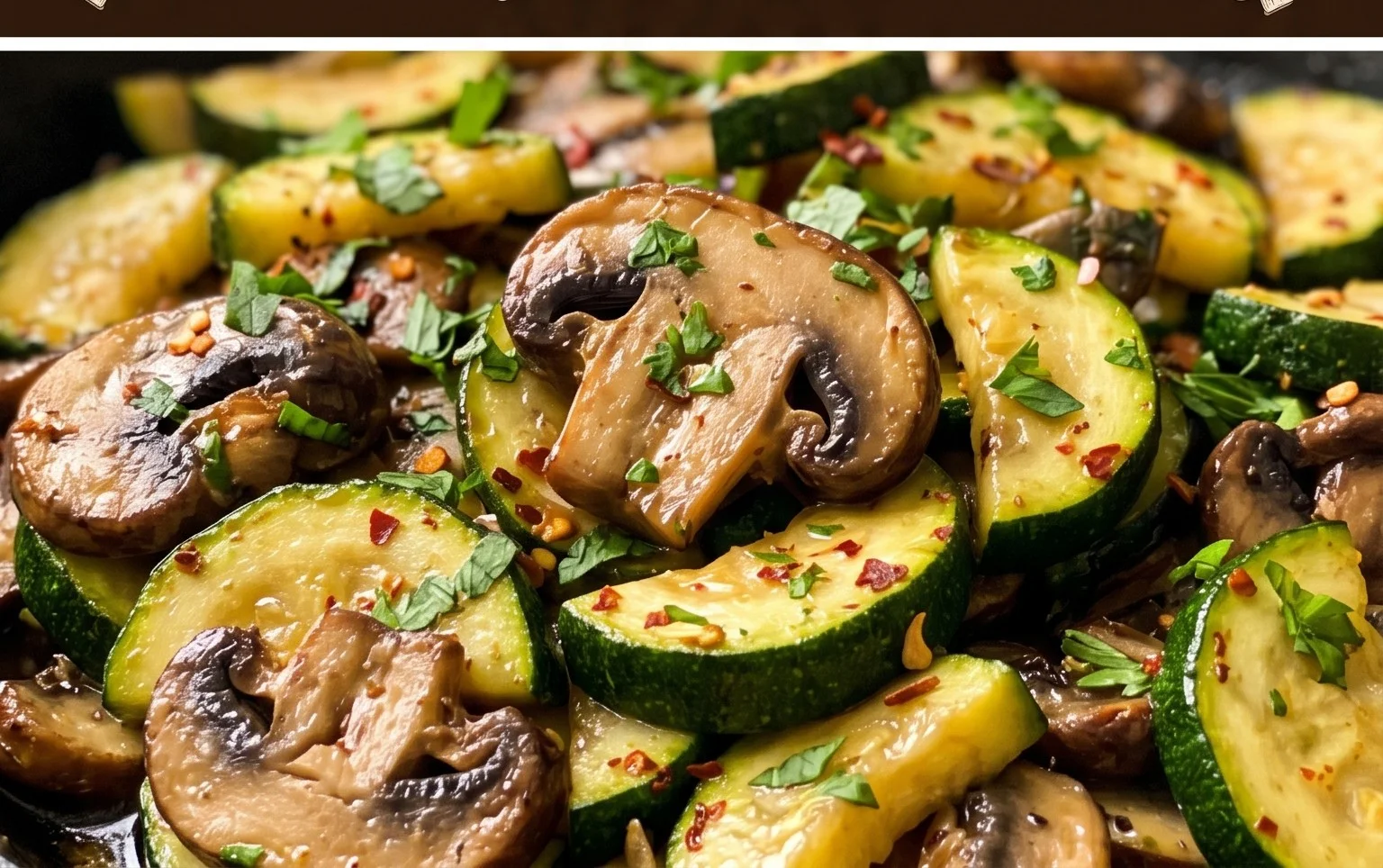 Skillet Zucchini and Mushrooms