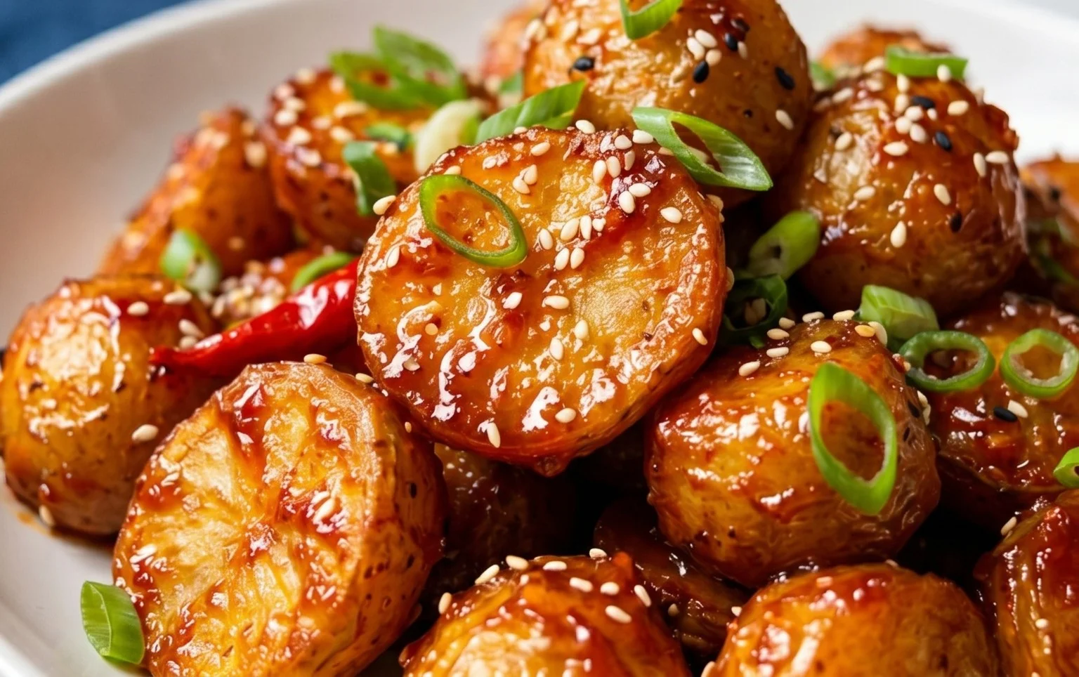 Crispy Honey Chilli Potatoes