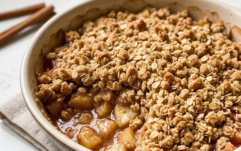 Healthy Breakfast Apple Crum extractble