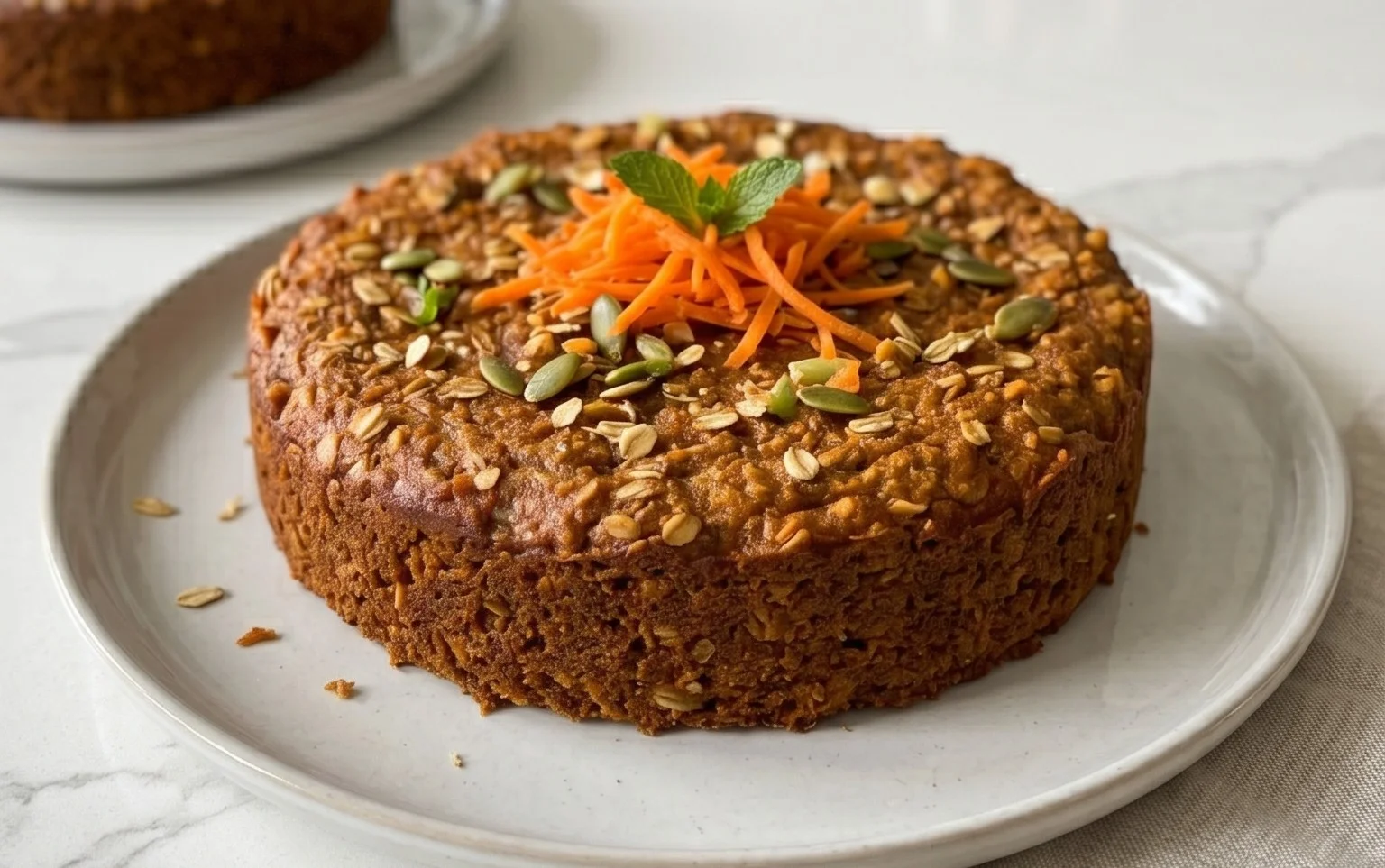 Easy Flourless Oatmeal Carrot Cake Recipe