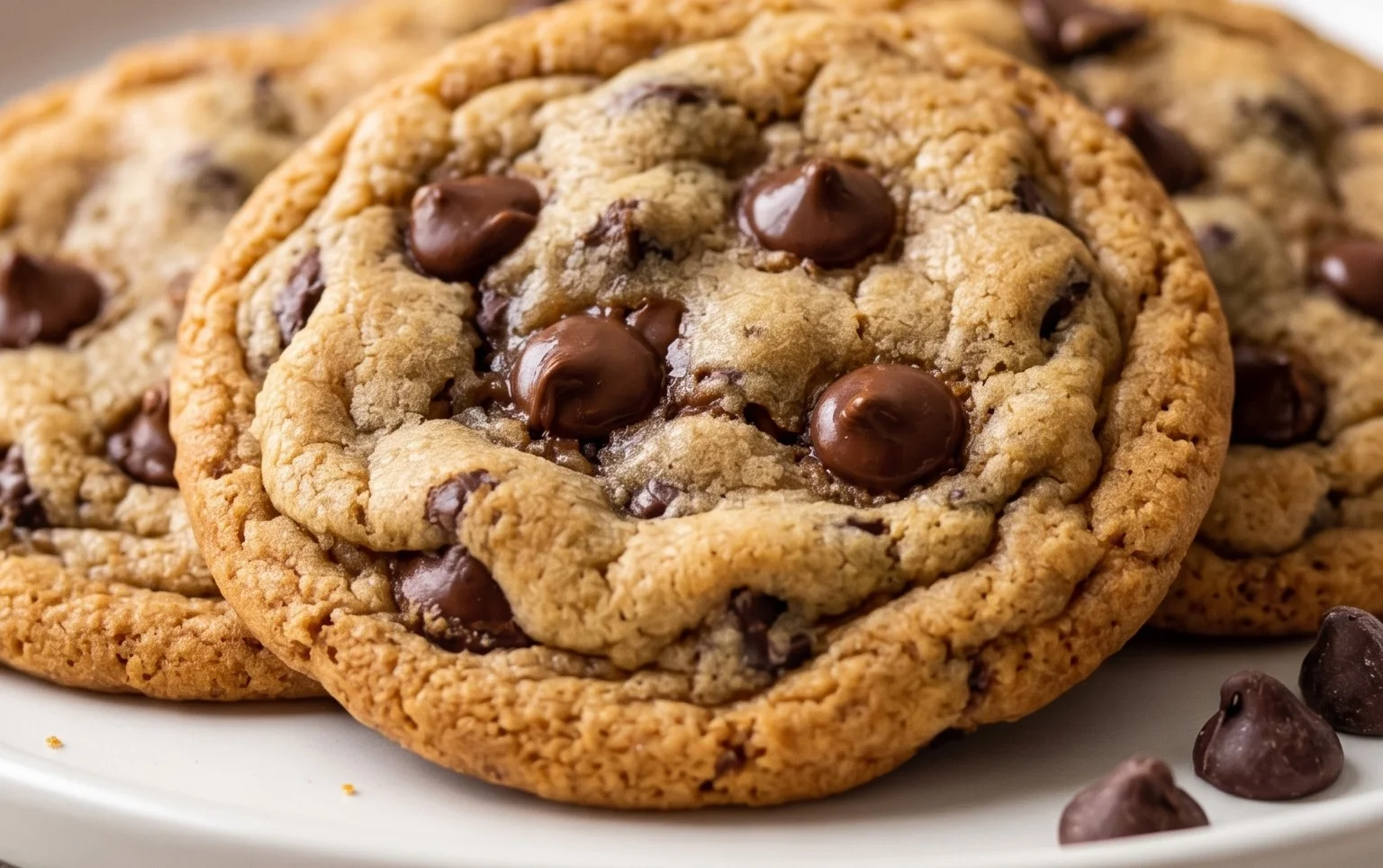 Crispy and Chewy Chocolate Chip Cookies