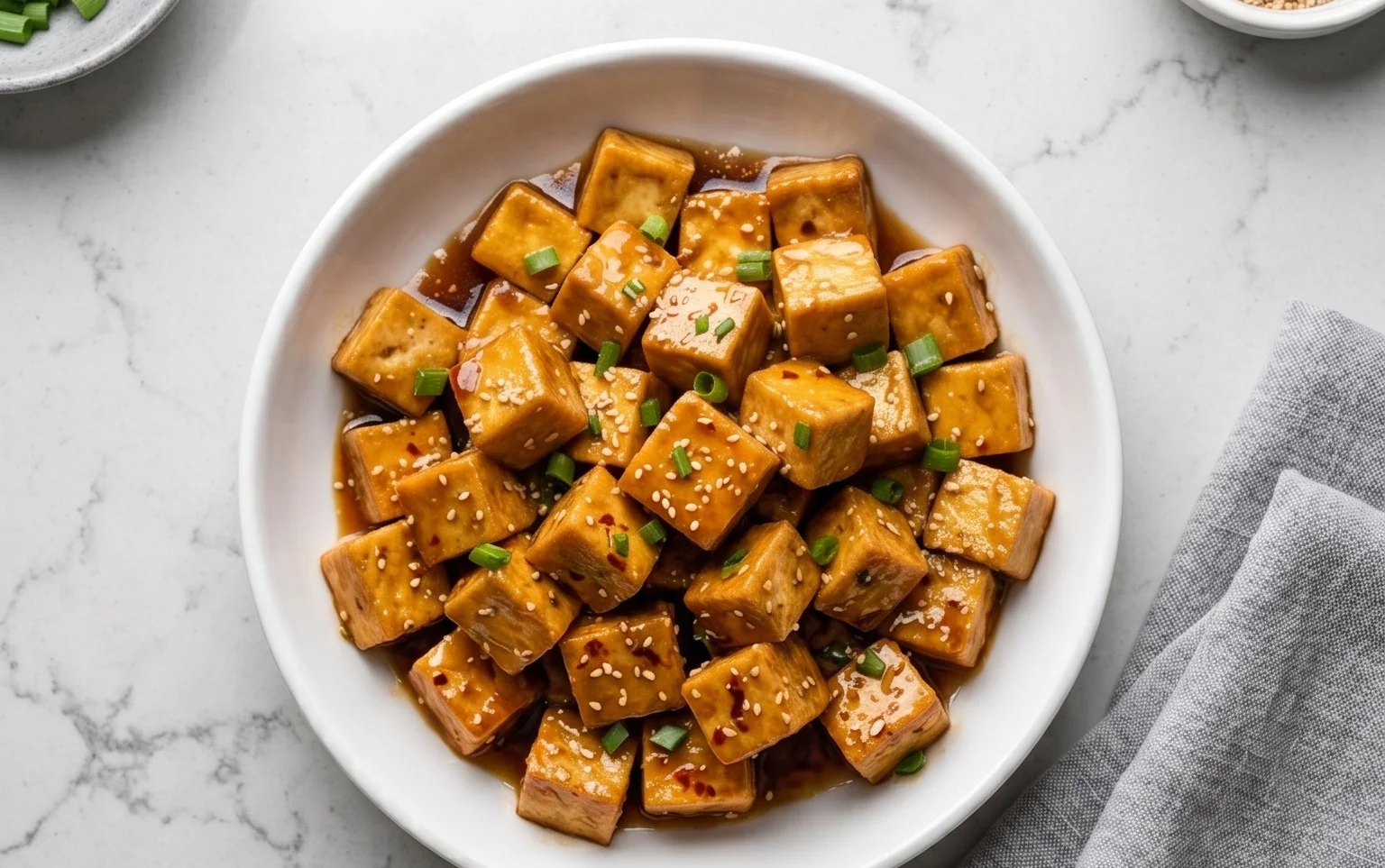 Honey Garlic Tofu