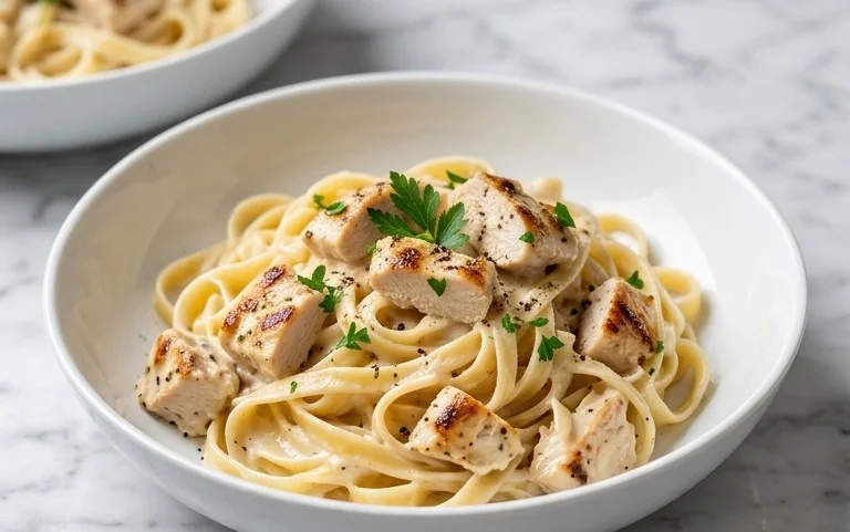 Low Calorie Chicken Alfredo