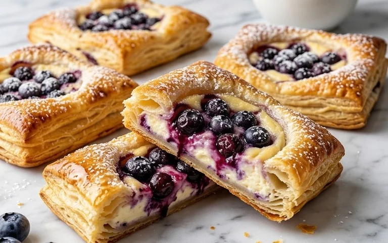 Blueberry Cream Cheese Puff Pastry