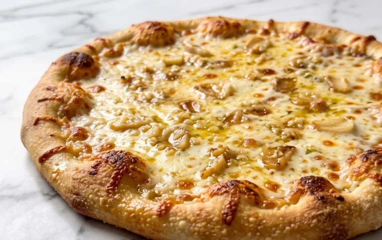 buttery garlic pizza