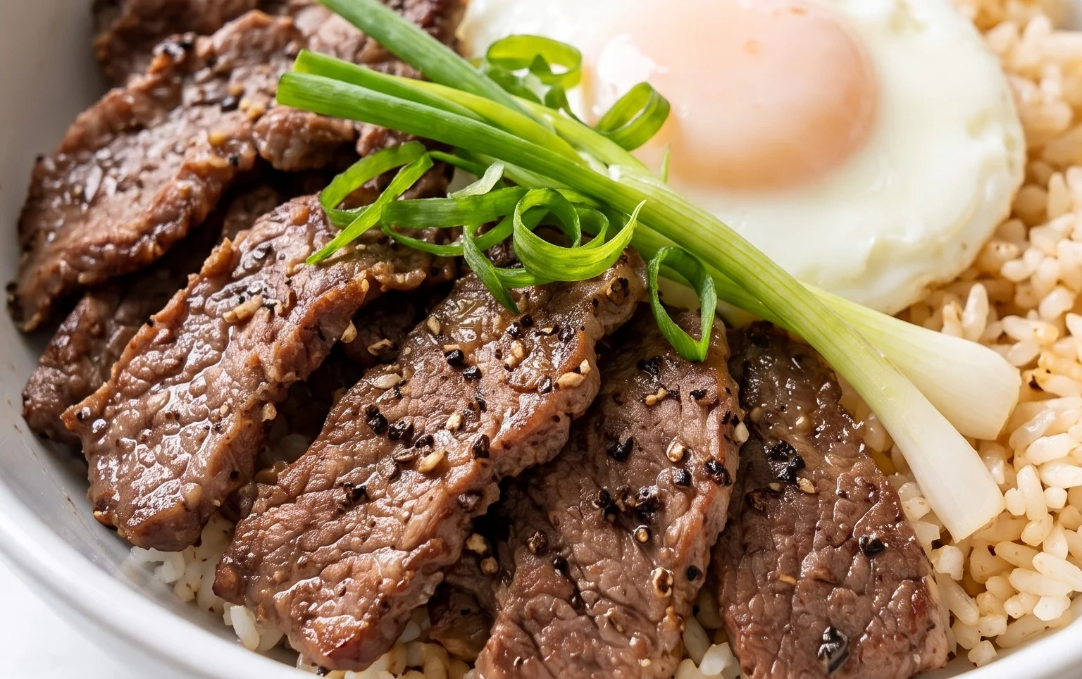 Beef Pepper Rice Bowl is a delicious meal option.