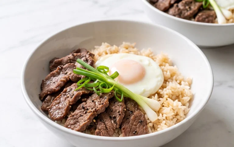 Beef Pepper Rice Bowl is a delicious meal option.