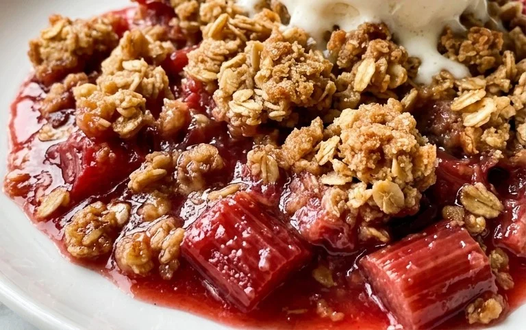 Easy Rhubarb Crisp