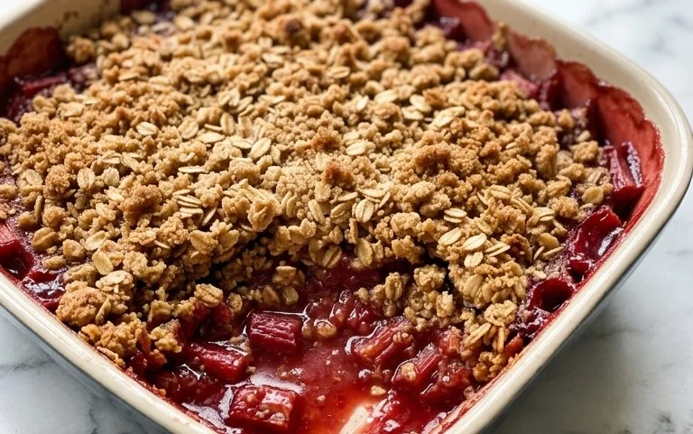 Easy Rhubarb Crisp
