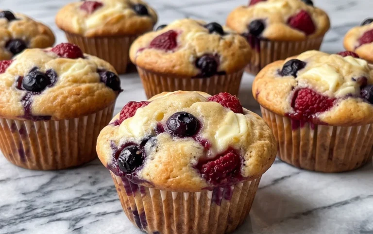 Berry Cream Cheese Muffins