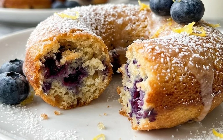 Blueberry Cake Donuts