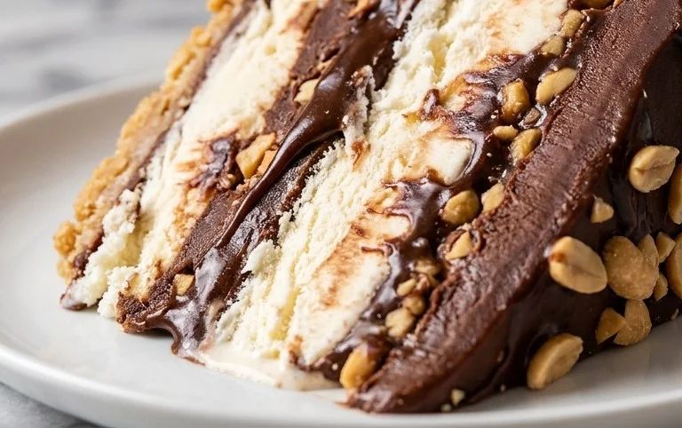 Buster Bar Ice Cream Cake