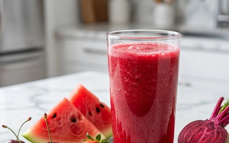 Watermelon Cherry Berry Beet Juice