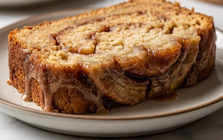 Cinnamon Roll Banana Bread